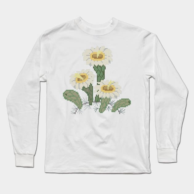 Arizona State Flower Saguaro Long Sleeve T-Shirt by inotyler